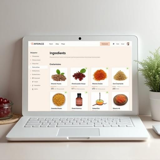 グルメ食材が並ぶオンラインストアの画面